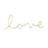 'Love' <br> Wire Word Gold